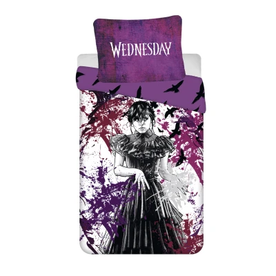Afbeelding van Wednesday Dekbedovertrek Raven 140 x 200 cm / 70 x90 Polyester