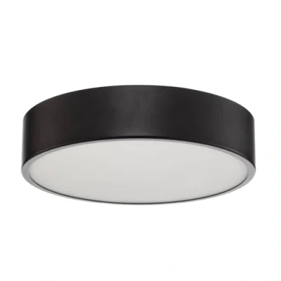 Afbeelding van Plafondlamp Kimban van metaal, Ø 36 cm, zwart