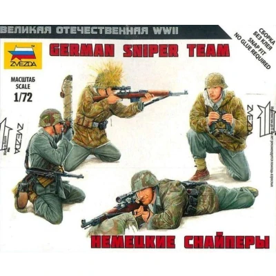 Afbeelding van Zvezda German Sniper Team (Zve6217) modelbouwsets, hobbybouwspeelgoed voor kinderen, modelverf en accessoires
