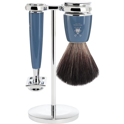 Afbeelding van Muhle scheerset RYTMO S21M228SR Synthetisch Safety razor Blauw