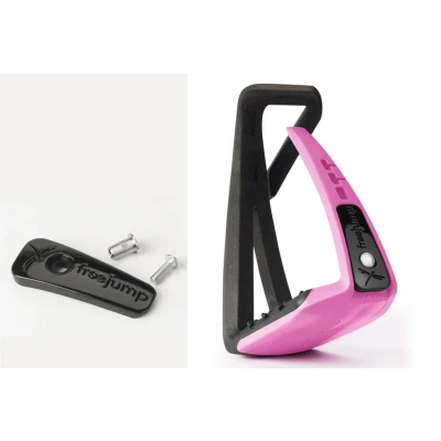 Image de Freejump Étriers Soft Up Lite Noir/Rose