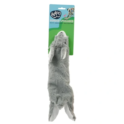 Afbeelding van Adori Hondenspeelgoed Skinny Konijn Knuffel 40 cm Grijs