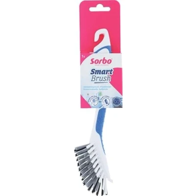 Afbeelding van Sorbo Smart Brush 3 Typen Borstelharen Antislip Handvat Blauw
