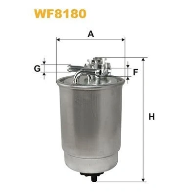 Afbeelding van WIX FILTERS WF8180 Brandstoffilter Pijpfilter 8 VOLKSWAGEN: Polo III Hatchback, Lupo / 3L, Caddy 2 Kastenwagen, SEAT: Arosa, TOLEDO 1, Ibiza