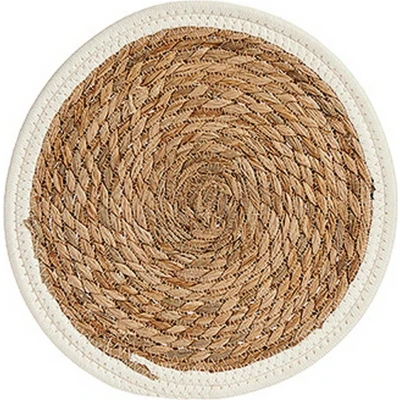Afbeelding van Placemat Bruin Wit Natuurlijke Vezel (Ø 30 cm)