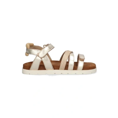 Afbeelding van VINGINO VIN825412 994 Meisjes Platte Sandalen Roze Leer Klittenband