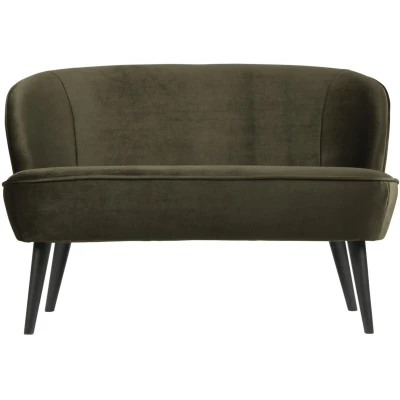 Afbeelding van Sara bankje 110cm velvet warm groen