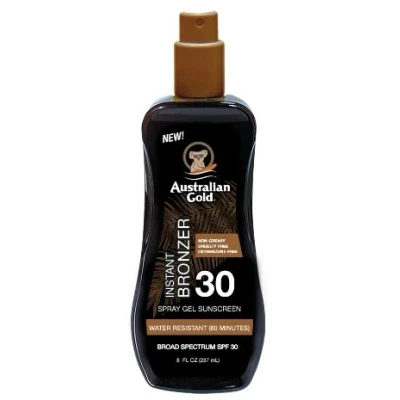 Afbeelding van Australian Gold SPF 30 Spray met Bronzer Gel 237ml