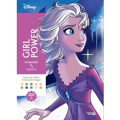 Afbeelding van Coloriages mystères Disney Girl Power Kleuren op nummer Kleurboek voor volwassenen
