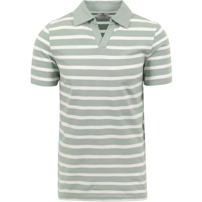 Afbeelding van Suitable Prestige Mas Polo Groen maat L heren met Modern fit Pasvorm Duurzaam Herenkleding Poloshirt