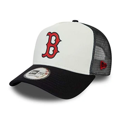 Afbeelding van New Era Boston Red Sox Mlb Cap Trucker Kappe Verstellbar Baseball Snapback Weiss One Size