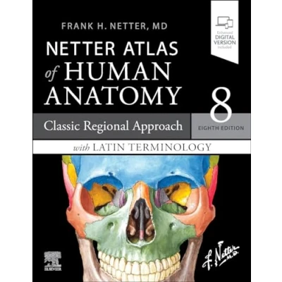 Afbeelding van Netter Atlas of Human Anatomy: Classic Regional Approach with Latin Terminology