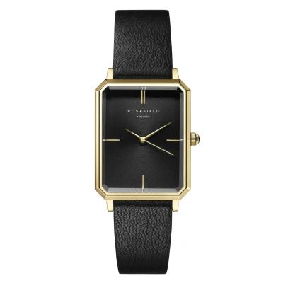 Afbeelding van Rosefield dames The Octagon horloge OWSS OBSBG O49 in de kleur Zwart