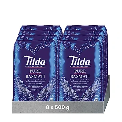Image de TILDA Riz basmati Lot de 8 (8 x 500 g)