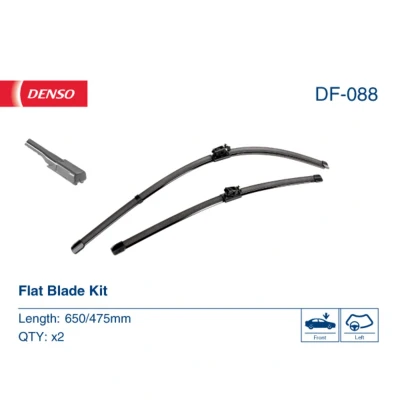 Afbeelding van Ruitenwisser Denso DF 088 Flat blade wisserblad MERCEDES BENZ: B Class, GLA