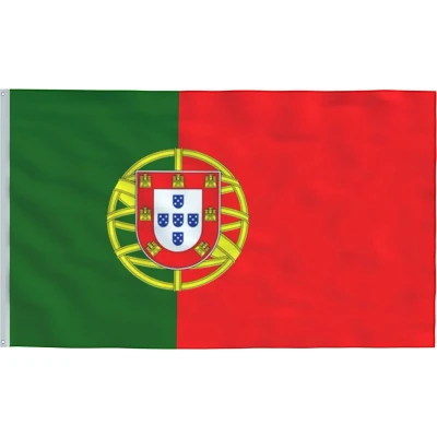 Afbeelding van Senvi Printwear Flag Portugal Grote vlag Gemaakt Van 100% Polyester UV &amp; Weerbestendig Met Versterkte Mastrand Messing Ogen 90x150 CM Fair Working Conditions