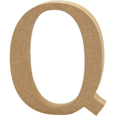 Image de Creotime lettre en bois Q 8 cm