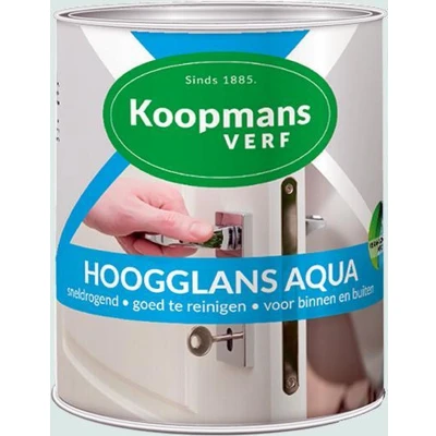 Afbeelding van Koopmans Hoogglans Aqua 0,75 liter Huis &amp; Interieur
