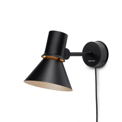 Afbeelding van Anglepoise Type 80 W1 wandlamp, stekker, zwart