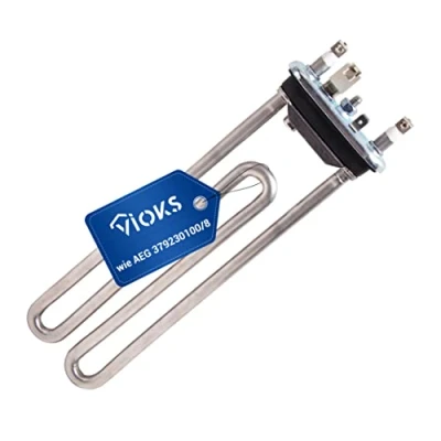 Afbeelding van VIOKS Vervangend verwarmingselement voor AEG 1327242416 3792301008 IRCA 6295134R 230 V 1950 W met thermische beveiliging en rubberen afdichting Lavamat wasmachine,