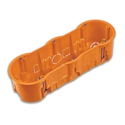 Afbeelding van Pawbol Holle wanddoos met 3 vakken, diepte 60 mm, freesgat x Ø 68 mm 6 voorgemonteerde schroeven