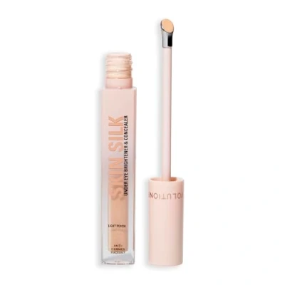 Image de Revolution Skin Silk Radiant Serum Illuminateur contour des yeux Hydrate et lisse avec acide hyaluronique squalane Vegan &amp; Cruelty Free Light Peach 4 ml