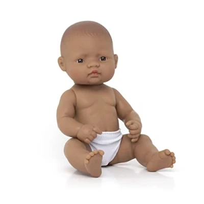 Afbeelding van Miniland 31037 Zuid Amerikaanse babytas voor jongens zonder ondergoed 32 cm