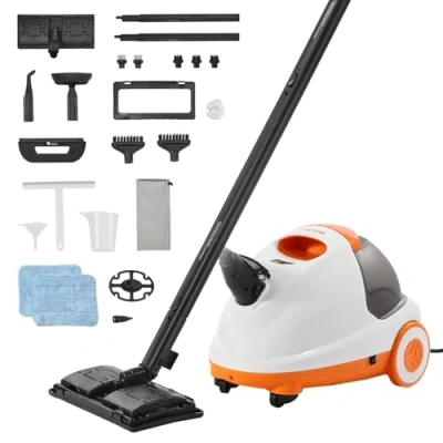 Image de VEVOR Nettoyeur Vapeur Multifonction avec 23 Accessoires pour Nettoyage Maison