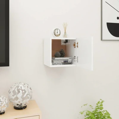 Afbeelding van Tv wandmeubel 30,5x30x30 cm wit