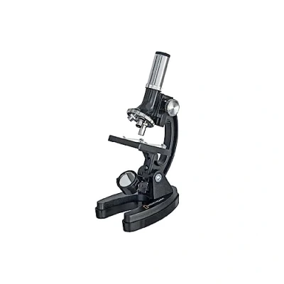 Afbeelding van National Geographic Beginners Microscoop 300 1200x met Verlichting op Batterijen, Uitgebreide Accessoires, Eenvoudige Handleiding en Praktische Transportkoffer, Zwart