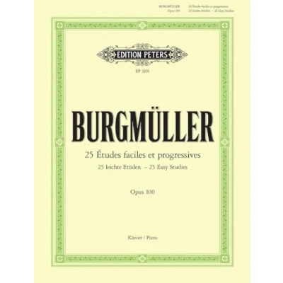 Afbeelding van 25 leichte Etüden op. 100