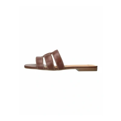 Afbeelding van Manfield Muiltjes, Dames, Maat: 36, Braun Leer