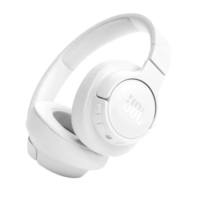 Image de JBL Tune 720 BT, casque audio sans fil, léger et confortable, Bluetooth 5.3, autonomie jusqu&#039;à 76 h, charge rapide, son Pure Bass, blanc
