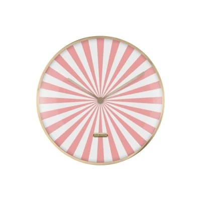 Afbeelding van Karlsson Wandklok Candy Swirl Dome Roze Ø40cm Modern
