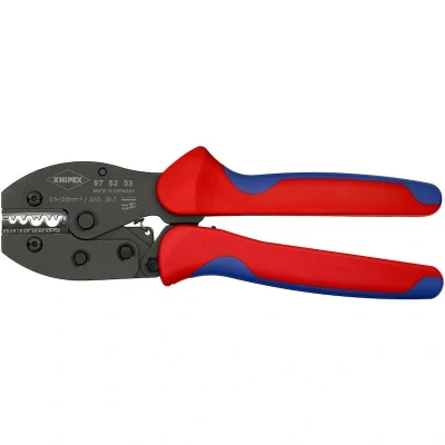 Image de KNIPEX 97 52 33 Pince à sertir PreciForce avec poignées multi composants brunies 220 mm
