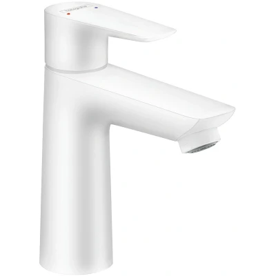 Afbeelding van hansgrohe Talis E ééngreeps wastafelmengkraan 110 zonder afvoer mat wit