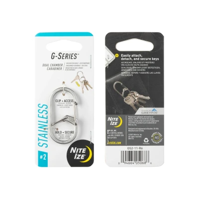 Afbeelding van Nite Ize G Series Dual Carabinier #2 Zilver