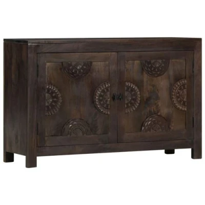 Afbeelding van vidaXL Dressoir met gesneden ontwerp 110x35x70 cm massief mangohout