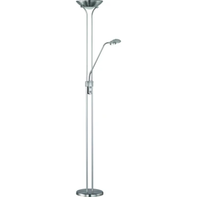 Afbeelding van Trio Leuchten Spock Vloerlamp Geborsteld staal R42292107