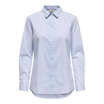 Image de JdY Jdymio L/S WVN Noos Chemise pour femme, Bleu ciel, 36
