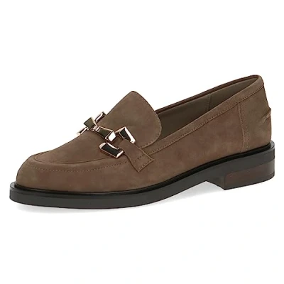 Afbeelding van Caprice Instappers, Dames, Maat: 37.5, Taupe suede Leer