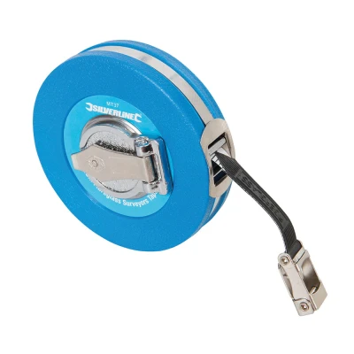 Afbeelding van Silverline Glasvezel landmeterrolmaat 10 m x 13 mm