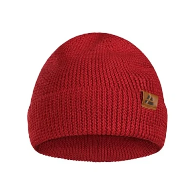 Afbeelding van DANISH ENDURANCE Beanie met Merinowol Gebreid Rood