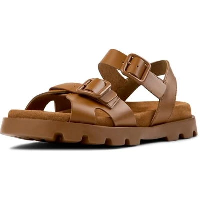 Afbeelding van Camper Brutus Sandalen, Dames, Maat: 37, Mittelbraun Leer