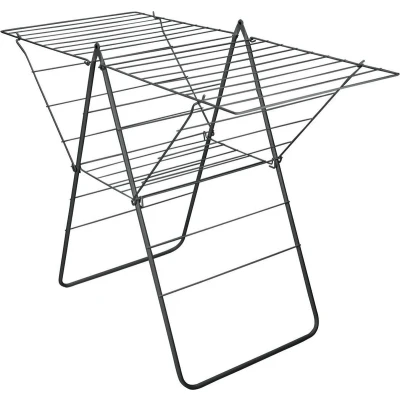 Afbeelding van Metaltex Rotterdam Droogrek 25 M Drooglijn 134X58X98 Cm Zwart