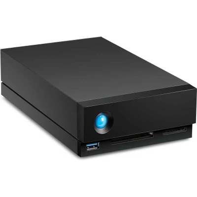 Afbeelding van LaCie 1big Dock Thunderbolt 3 16 TB Harde schijf array 3, DisplayPort, USB 3.2 Gen 2 (USB 3.1), 1 3.0), Cardreader Zwart