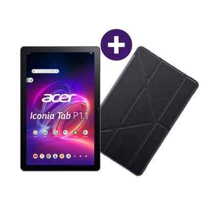 Image de Pack Tablette tactile Acer Iconia Tab P11 11&quot; Wifi 8Go 256 Go Noir + Etui de protection