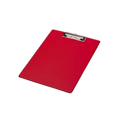 Afbeelding van Q CONNECT klemplaat, PVC, ft A4,rood klemplaat