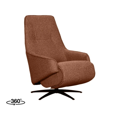 Afbeelding van Odense elektrische fauteuil bouclé coral royal