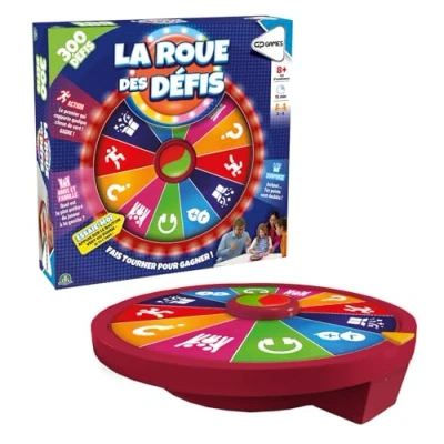 Afbeelding van La Roue des Défis, Speels en grappig spel, 300 uitdagingen om uit te voeren, 2 tot 6 spelers, voor kinderen vanaf 8 jaar, WHE00